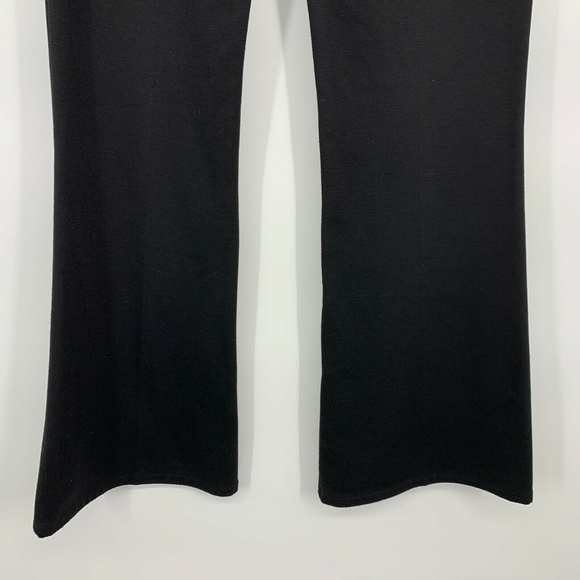 Calvin Klein Pants Womens Size 2 Black Ponte Knit Flare Mid Rise Stretch - Picture 8 of 8